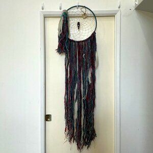 Large Teal and Purple Dreamcatcher from Alaska